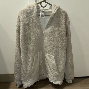 Adidas jacket: hooded, zip up